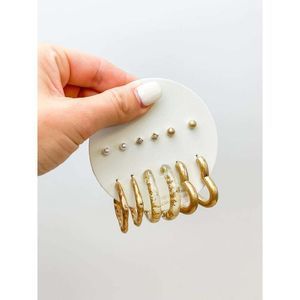 Classic Gold Earring Set of 6